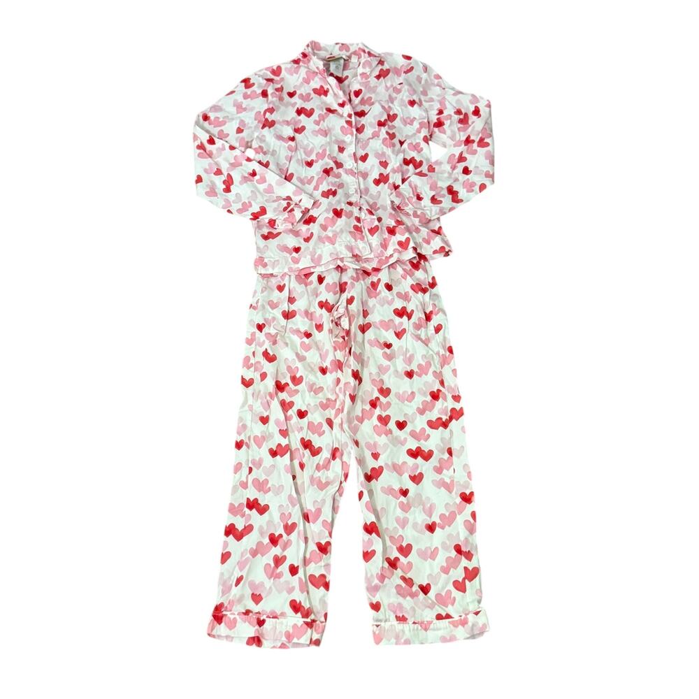 Pottery Barn Teen Heart Pajama Set Size Small